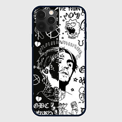 Чехол для iPhone 12 Pro LIL PEEP, цвет: 3D-черный