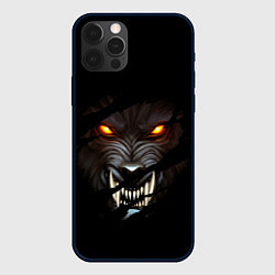 Чехол для iPhone 12 Pro ВОЛЧИЙ ОСКАЛ, цвет: 3D-черный