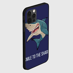 Чехол для iPhone 12 Pro Улыбнись акуле, цвет: 3D-черный — фото 2