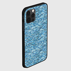Чехол для iPhone 12 Pro Море волнуется, цвет: 3D-черный — фото 2