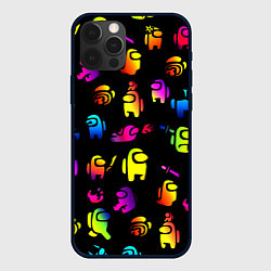 Чехол для iPhone 12 Pro AMONG US, цвет: 3D-черный