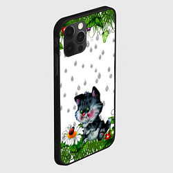 Чехол для iPhone 12 Pro Котёнок, цвет: 3D-черный — фото 2