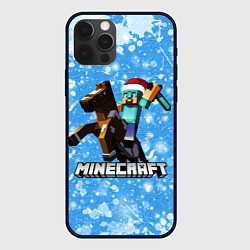 Чехол для iPhone 12 Pro Новогодний Манкрафт, цвет: 3D-черный