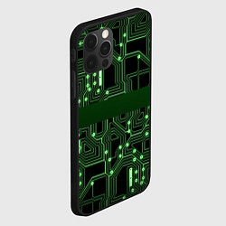 Чехол для iPhone 12 Pro Неоновая схема, цвет: 3D-черный — фото 2