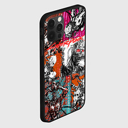 Чехол для iPhone 12 Pro Cyberpunk 2077, цвет: 3D-черный — фото 2