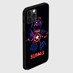 Чехол для iPhone 12 Pro Sum 41 череп, цвет: 3D-черный — фото 2