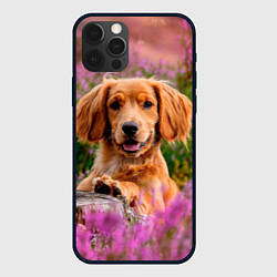 Чехол для iPhone 12 Pro Dog, цвет: 3D-черный