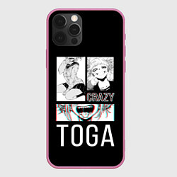 Чехол для iPhone 12 Pro Toga Crazy, цвет: 3D-малиновый