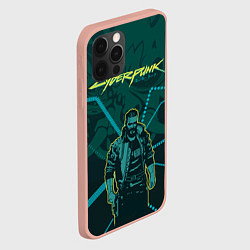 Чехол для iPhone 12 Pro Cyberpunk 2077, цвет: 3D-светло-розовый — фото 2