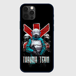 Чехол для iPhone 12 Pro CYBERPUNK TRAUMA TEAM, цвет: 3D-черный