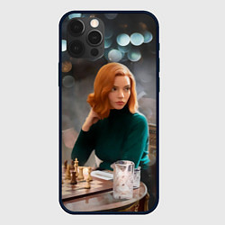 Чехол для iPhone 12 Pro Queens Gambit Ход Королевы, цвет: 3D-черный