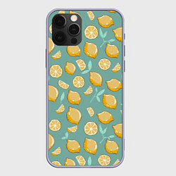 Чехол для iPhone 12 Pro Lemon, цвет: 3D-светло-сиреневый