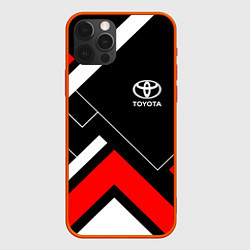 Чехол для iPhone 12 Pro Toyota, цвет: 3D-красный