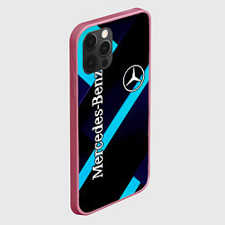 Чехол для iPhone 12 Pro Mercedes Benz, цвет: 3D-малиновый — фото 2