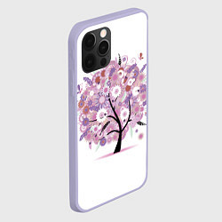 Чехол для iPhone 12 Pro Цветочное Дерево, цвет: 3D-светло-сиреневый — фото 2