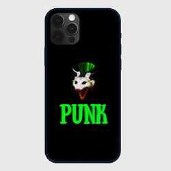 Чехол для iPhone 12 Pro Punky trashcat, цвет: 3D-черный
