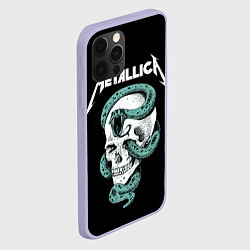 Чехол для iPhone 12 Pro Metallica, цвет: 3D-светло-сиреневый — фото 2