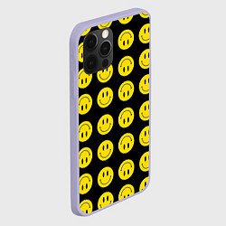 Чехол для iPhone 12 Pro Смайлики, цвет: 3D-светло-сиреневый — фото 2