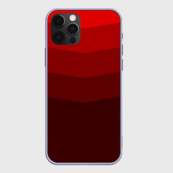Чехол для iPhone 12 Pro Красный Градиент, цвет: 3D-светло-сиреневый