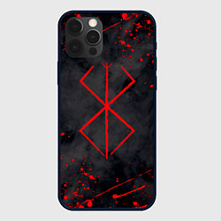 Чехол для iPhone 12 Pro BERSERK БЕРСЕРК КЛЕЙМО, цвет: 3D-черный