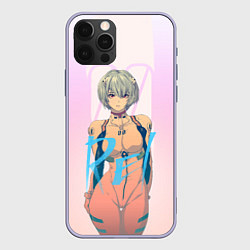 Чехол для iPhone 12 Pro Rei Ayanami, цвет: 3D-светло-сиреневый