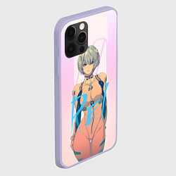 Чехол для iPhone 12 Pro Rei Ayanami, цвет: 3D-светло-сиреневый — фото 2