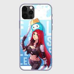 Чехол для iPhone 12 Pro Fall guys x league of legands, цвет: 3D-светло-сиреневый
