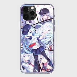 Чехол для iPhone 12 Pro Kantai Collection: Hibiki, цвет: 3D-светло-сиреневый