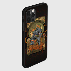 Чехол для iPhone 12 Pro Brotherhood of steel art, цвет: 3D-черный — фото 2