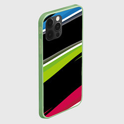 Чехол для iPhone 12 Pro Волны, цвет: 3D-салатовый — фото 2