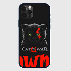 Чехол для iPhone 12 Pro Cat of war, цвет: 3D-черный