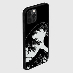 Чехол для iPhone 12 Pro Волна Канагава, цвет: 3D-черный — фото 2