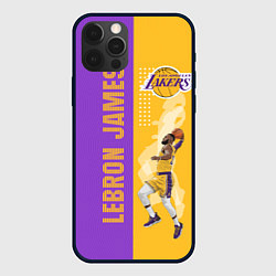 Чехол для iPhone 12 Pro Леброн NBA, цвет: 3D-черный