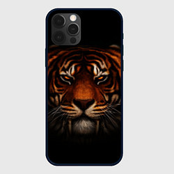 Чехол для iPhone 12 Pro TIGER, цвет: 3D-черный