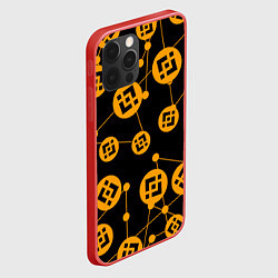 Чехол для iPhone 12 Pro BINANCE БИНАНС УЗОР, цвет: 3D-красный — фото 2