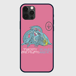 Чехол для iPhone 12 Pro 21 pilots scaled and icy dragon, цвет: 3D-черный