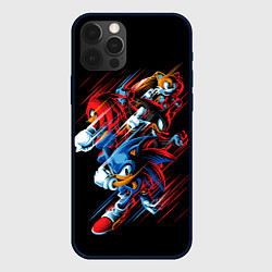 Чехол для iPhone 12 Pro Sonics team, цвет: 3D-черный