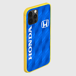 Чехол для iPhone 12 Pro HONDA BLUE ХОНДА СИНИЙ, цвет: 3D-желтый — фото 2
