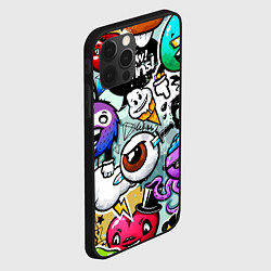 Чехол для iPhone 12 Pro Граффити, цвет: 3D-черный — фото 2