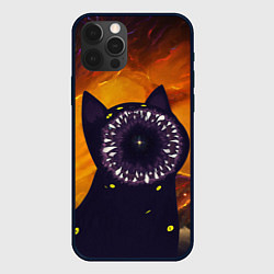 Чехол для iPhone 12 Pro Космический кот Space Cat Z, цвет: 3D-черный