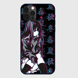 Чехол для iPhone 12 Pro Sad Anime Girl, цвет: 3D-черный