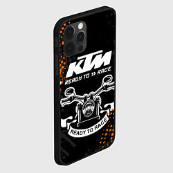Чехол для iPhone 12 Pro KTM MOTORCYCLES КТМ МОТОЦИКЛЫ, цвет: 3D-черный — фото 2