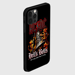 Чехол для iPhone 12 Pro ACDC Hells Bells, цвет: 3D-черный — фото 2