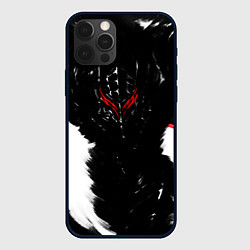 Чехол для iPhone 12 Pro БЕРСЕРК чб, цвет: 3D-черный