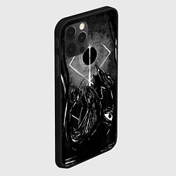 Чехол для iPhone 12 Pro БЕРСЕРК рисунок, цвет: 3D-черный — фото 2