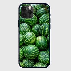 Чехол для iPhone 12 Pro Арбузы, цвет: 3D-черный