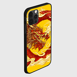 Чехол для iPhone 12 Pro Китайский Дракон, China Dragon, цвет: 3D-черный — фото 2