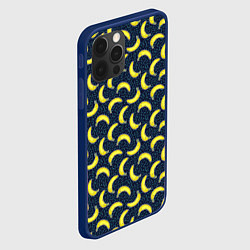 Чехол для iPhone 12 Pro Бананы, цвет: 3D-тёмно-синий — фото 2
