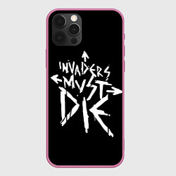 Чехол для iPhone 12 Pro Invaders must die, цвет: 3D-малиновый