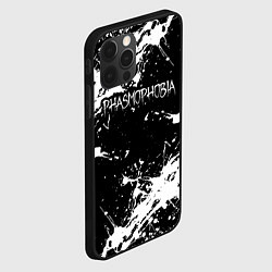 Чехол для iPhone 12 Pro Phasmophobia краска, цвет: 3D-черный — фото 2